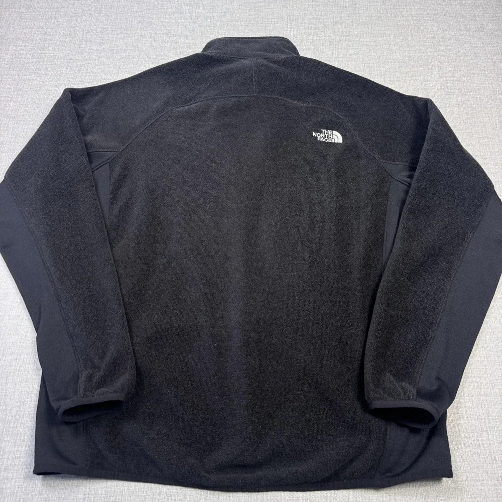 The North Face Jacket Mens‎ XL Black Fleece Full Zip Stand-Up Collar Breathable